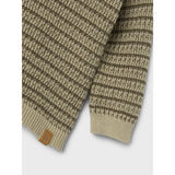 Lil'Atelier Moss Gray Barker Stickad Pikétröja