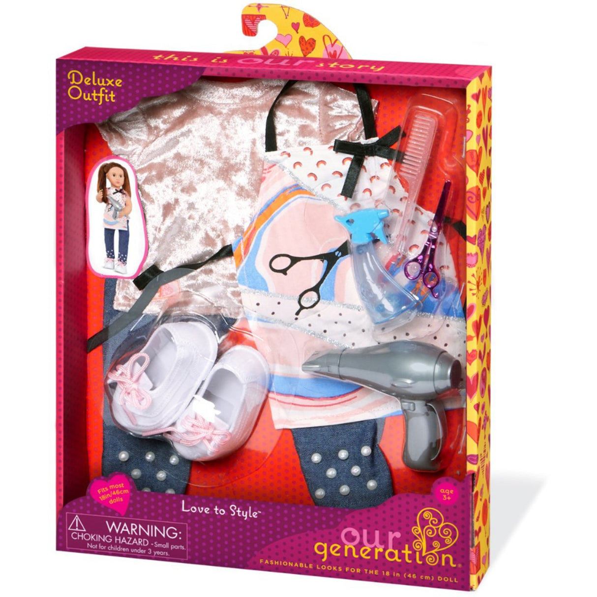 Our Generation Deluxe Dockkläder Frisør