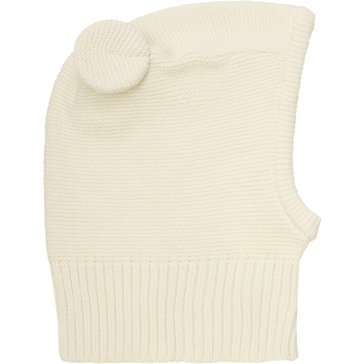 Huttelihut Antique White Balaclava Stickad m. Öron