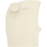 Huttelihut Antique White Balaclava Stickad m. Öron