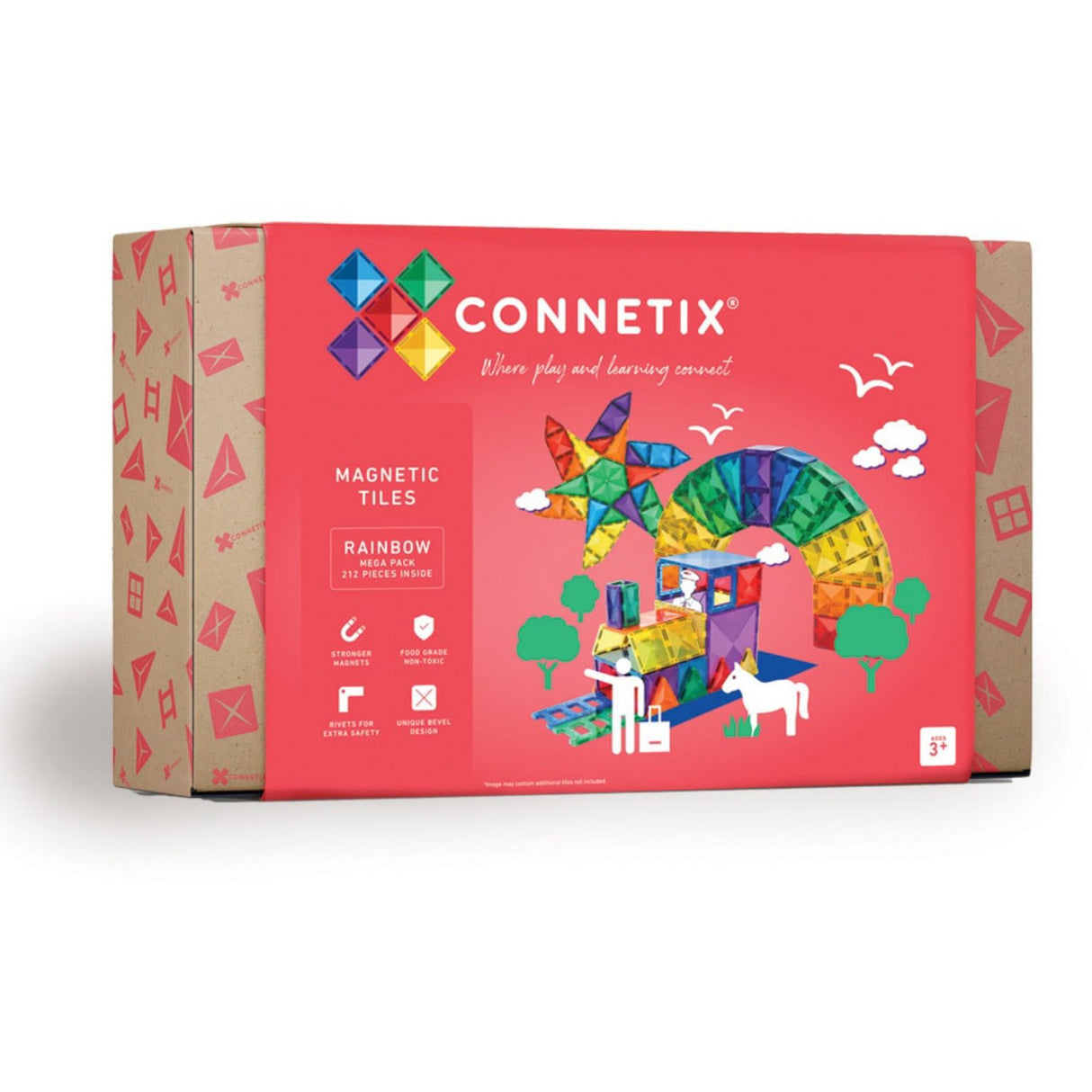 Connetix Rainbow Mega Pack 212 Styks