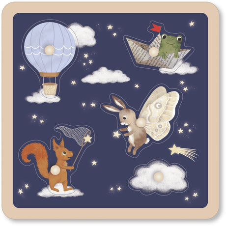 FILIBABBA Little Adventurers Wooden Sensory Pussel