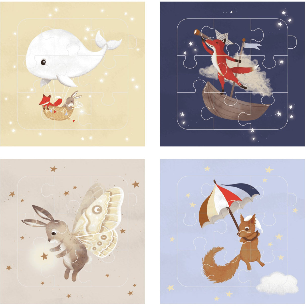 FILIBABBA Dreamy Adventurers Pussel Bok