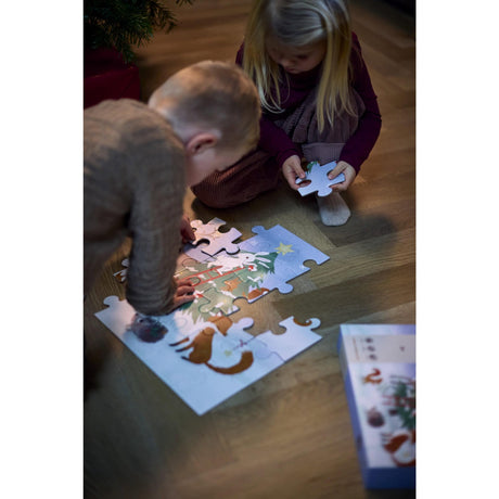 FILIBABBA Forest Friends Pussel 30 Styks 45x45 Cm Wonderful Winter