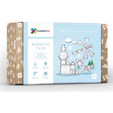Connetix Clear Starter Pack 34 Styks