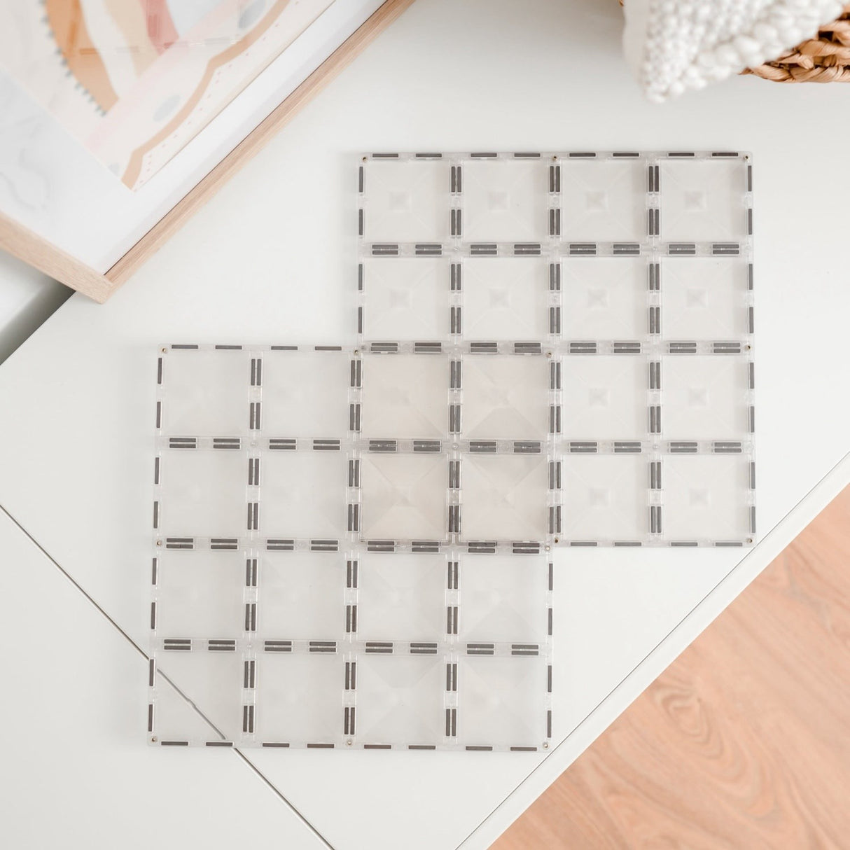 Connetix Clear Base Plate Pack 2 Styks