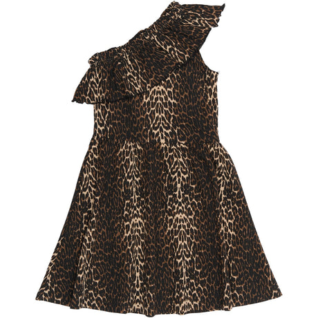 The New Oxford Tan AOP Ellen Rib Klänning