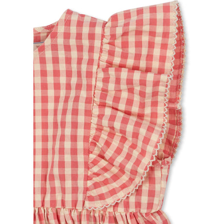 Konges Sløjd Flamingo Plume Check Kim Frill Klänning Gots