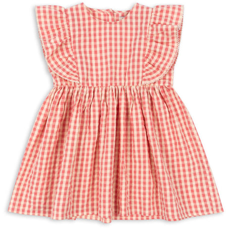 Konges Sløjd Flamingo Plume Check Kim Frill Klänning Gots