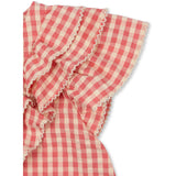 Konges Sløjd Flamingo Plume Check Kim Frill Ss Skjorta Gots