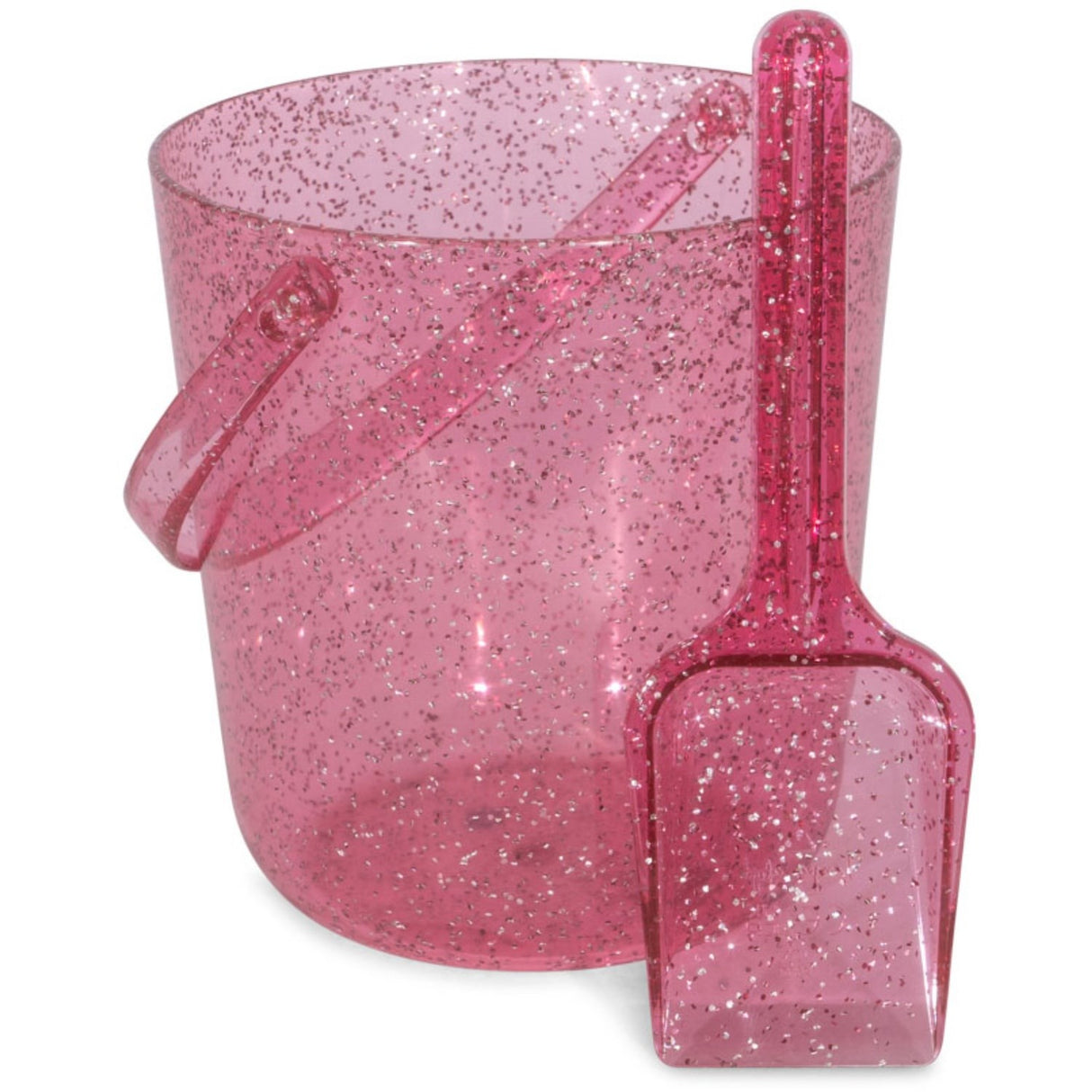 Konges Sløjd Sparkling Pink Strand Hink och Skyffel Glitter