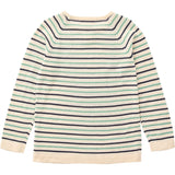 Copenhagen Colors Cream/Navy/Sky Blue Comb. Stickat Blus