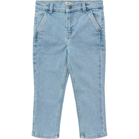 COPENHAGEN COLORS Lt. Blue Washed Organic Denim Chinos Byxor - Slim Fit