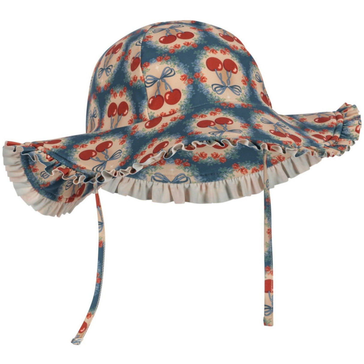 Konges Sløjd Cherry Rosett Blue Maya Swim Mössa Grs