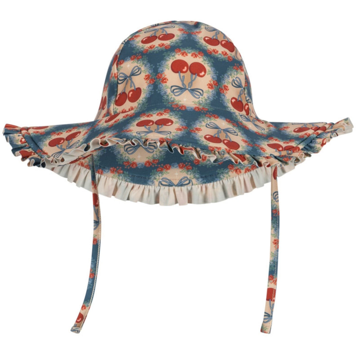 Konges Sløjd Cherry Rosett Blue Maya Swim Mössa Grs