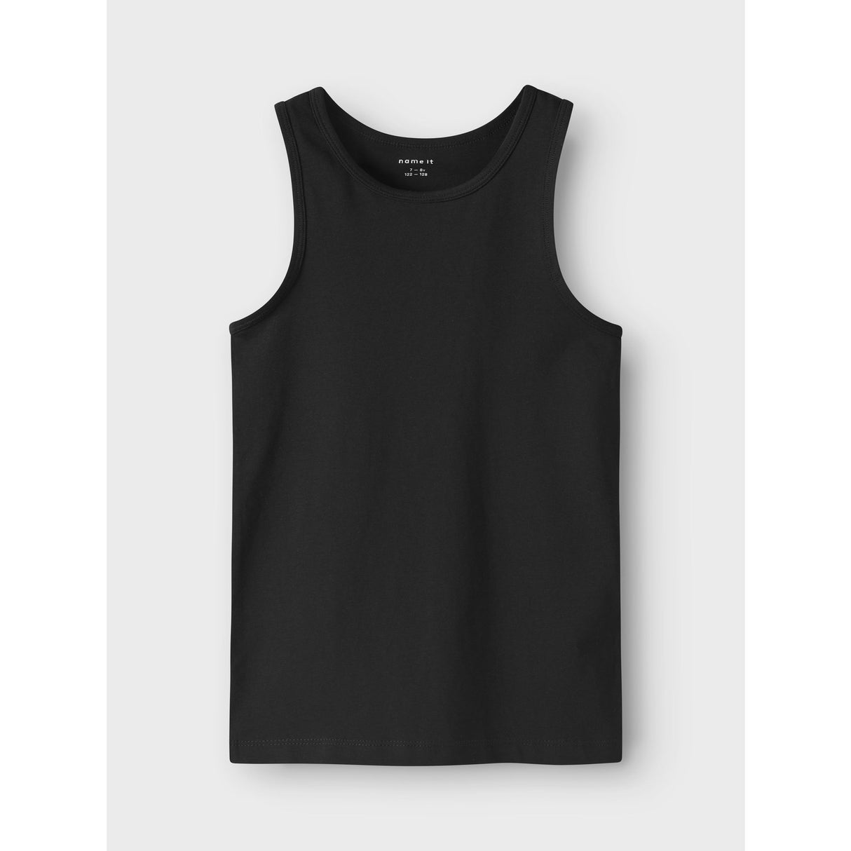 Name It Black Tank Topp 4-Pack Black White Solid Noos