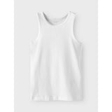 Name It Black Tank Topp 4-Pack Black White Solid Noos