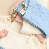 COPENHAGEN COLORS Dusty Rose Pointelle Heart Leggings