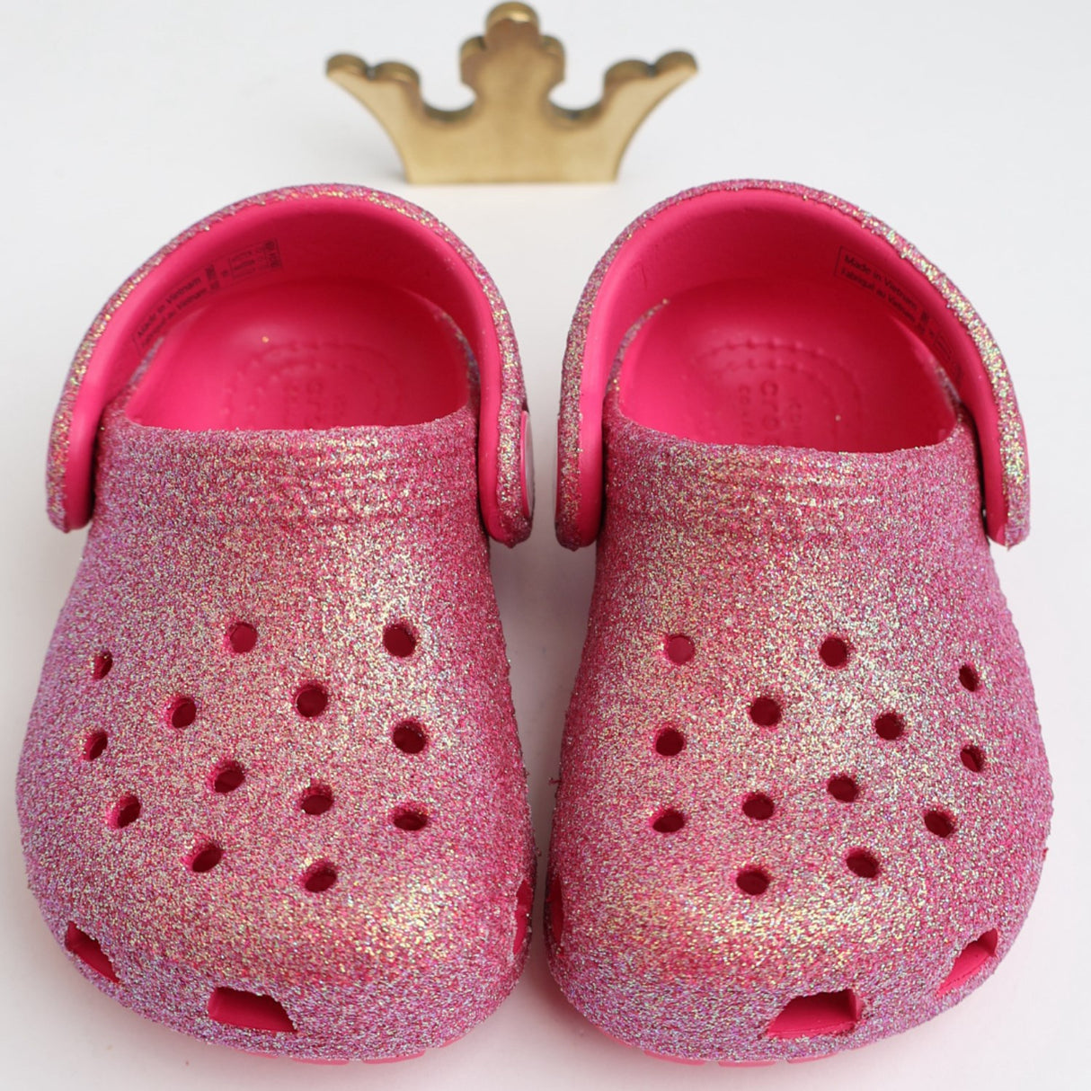 Crocs Dragon Fruit Classic Iridescent Glitter Clog