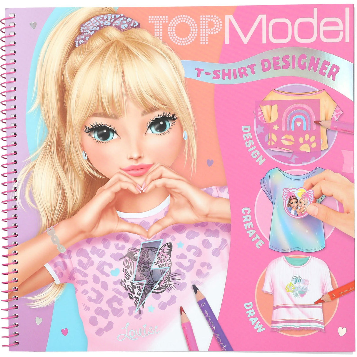 TOPModel T-Shirt Designer Colouring Bok