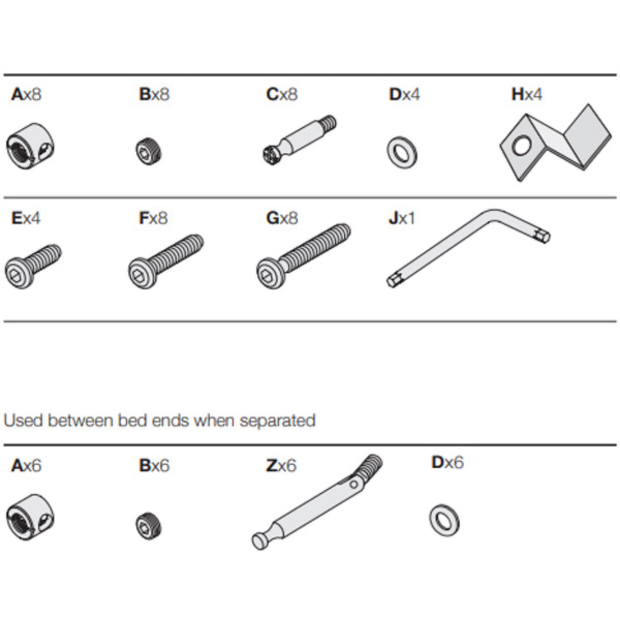 Leander Classic™ Skruesæt Til Baby- & Juniorsäng