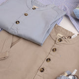 MarMar Cotton Texture Summer Sky Torben Skjorta