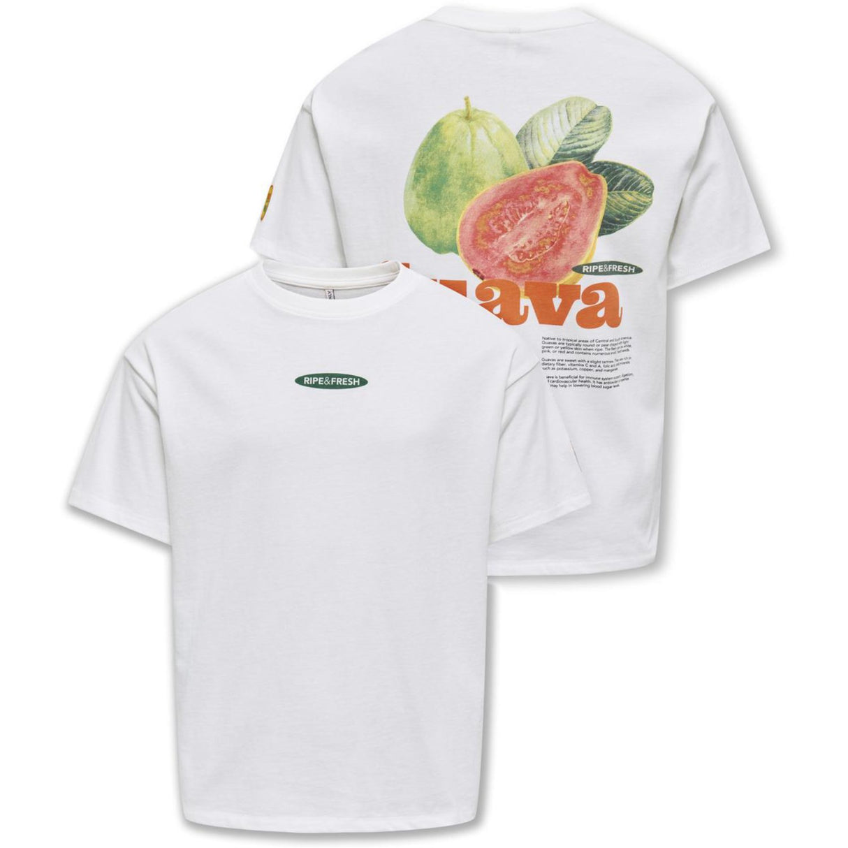 kids ONLY Cloud Dancer Guava Phoebe Life Loose Fresh T-Shirt