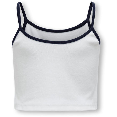 kids ONLY Bright White Navy Blazer NYC Vikka Rib Print Topp