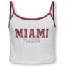 kids ONLY Bright White Ruby Wine Miami Vikka Rib Print Topp