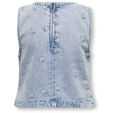 kids ONLY Light Blue Denim Butterfly Freja Butterfly Topp Denim