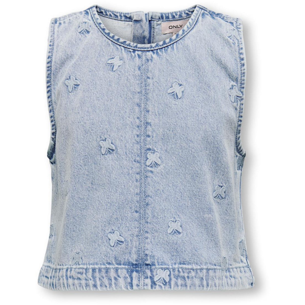 kids ONLY Light Blue Denim Butterfly Freja Butterfly Topp Denim