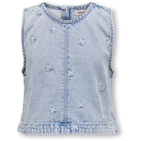 kids ONLY Light Blue Denim Butterfly Freja Butterfly Topp Denim