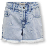 kids ONLY Light Blue Denim Butterfly Robyn Butterfly Shorts Denim