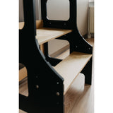 Duck Woodworks Adjustable Kitchen Tower Black