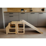 Duck Woodworks Foldable Kitchen Tower w. Slide Natural