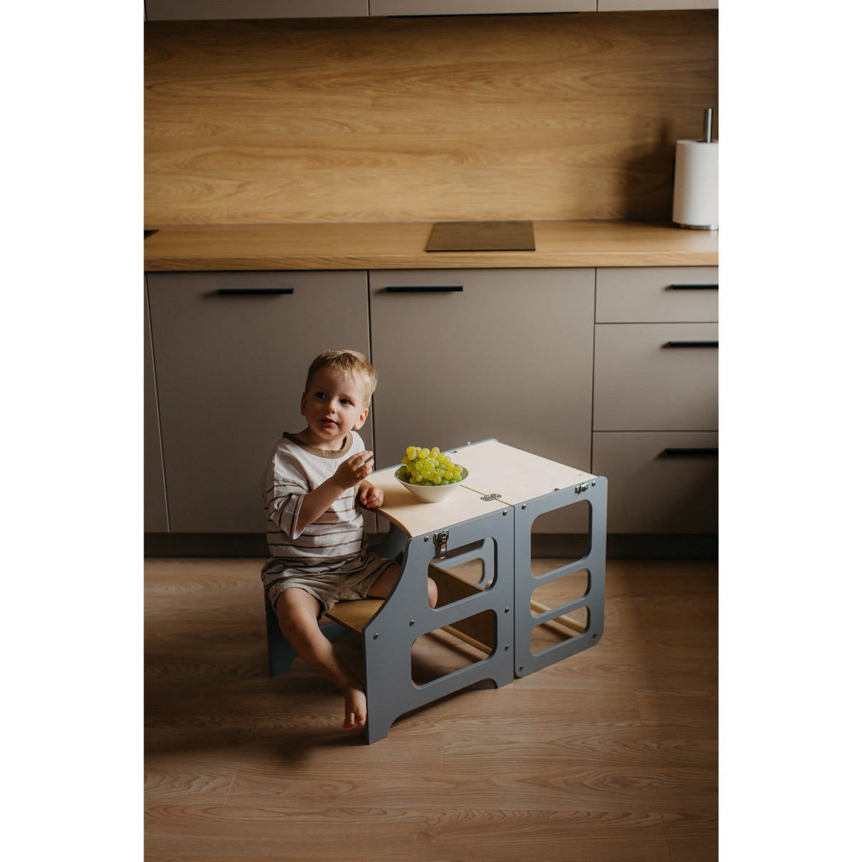 Duck Woodworks Foldable Kitchen Tower Grey