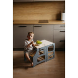 Duck Woodworks Foldable Kitchen Tower Grey