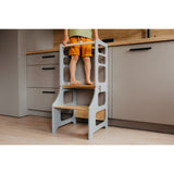 Duck Woodworks Foldable Kitchen Tower Grey
