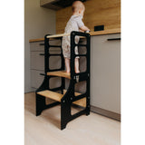 Duck Woodworks Foldable Kitchen Tower Black