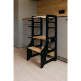 Duck Woodworks Foldable Kitchen Tower Black
