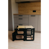 Duck Woodworks Foldable Kitchen Tower Black