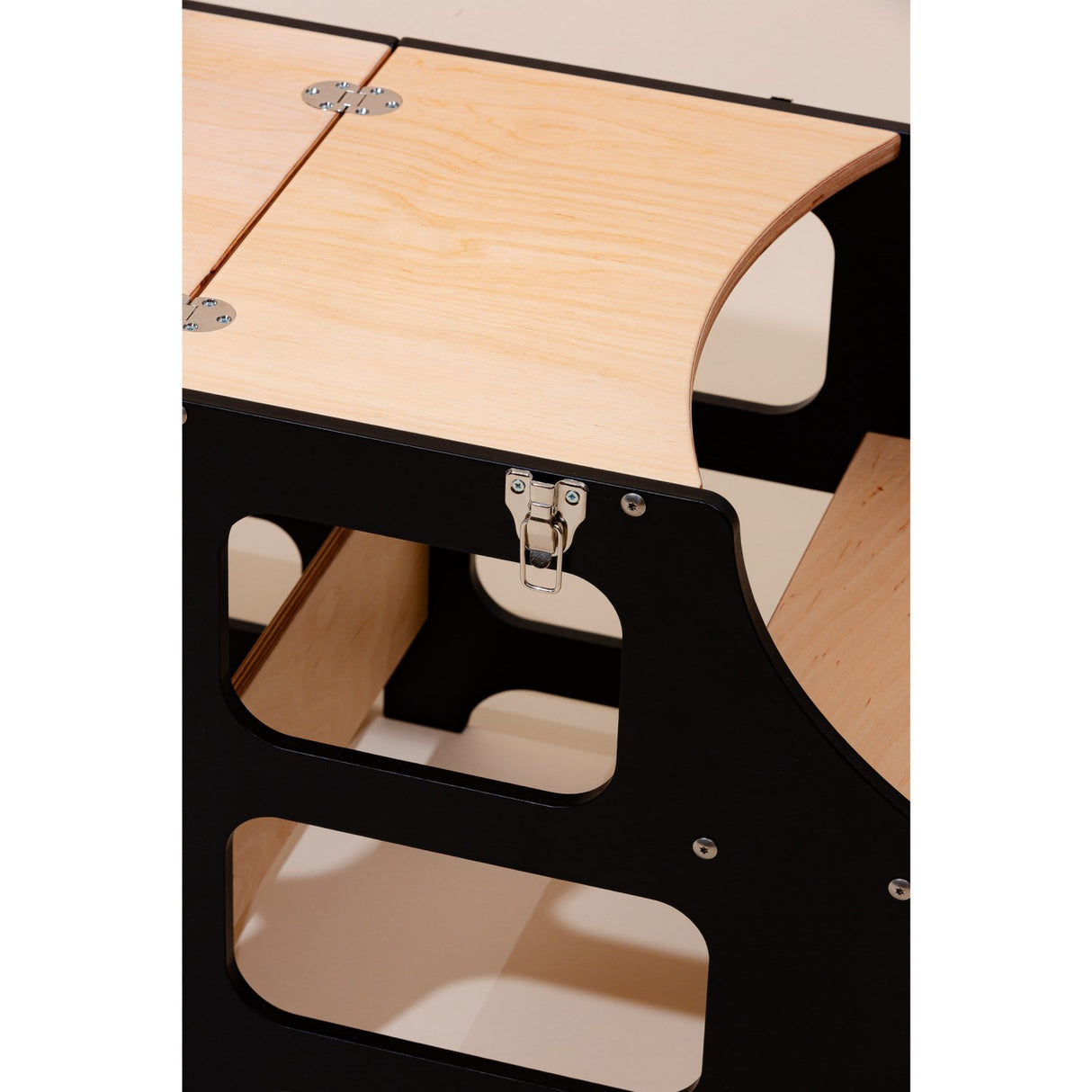 Duck Woodworks Foldable Kitchen Tower Black