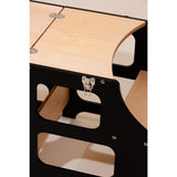 Duck Woodworks Foldable Kitchen Tower Black