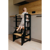 Duck Woodworks Foldable Kitchen Tower Black
