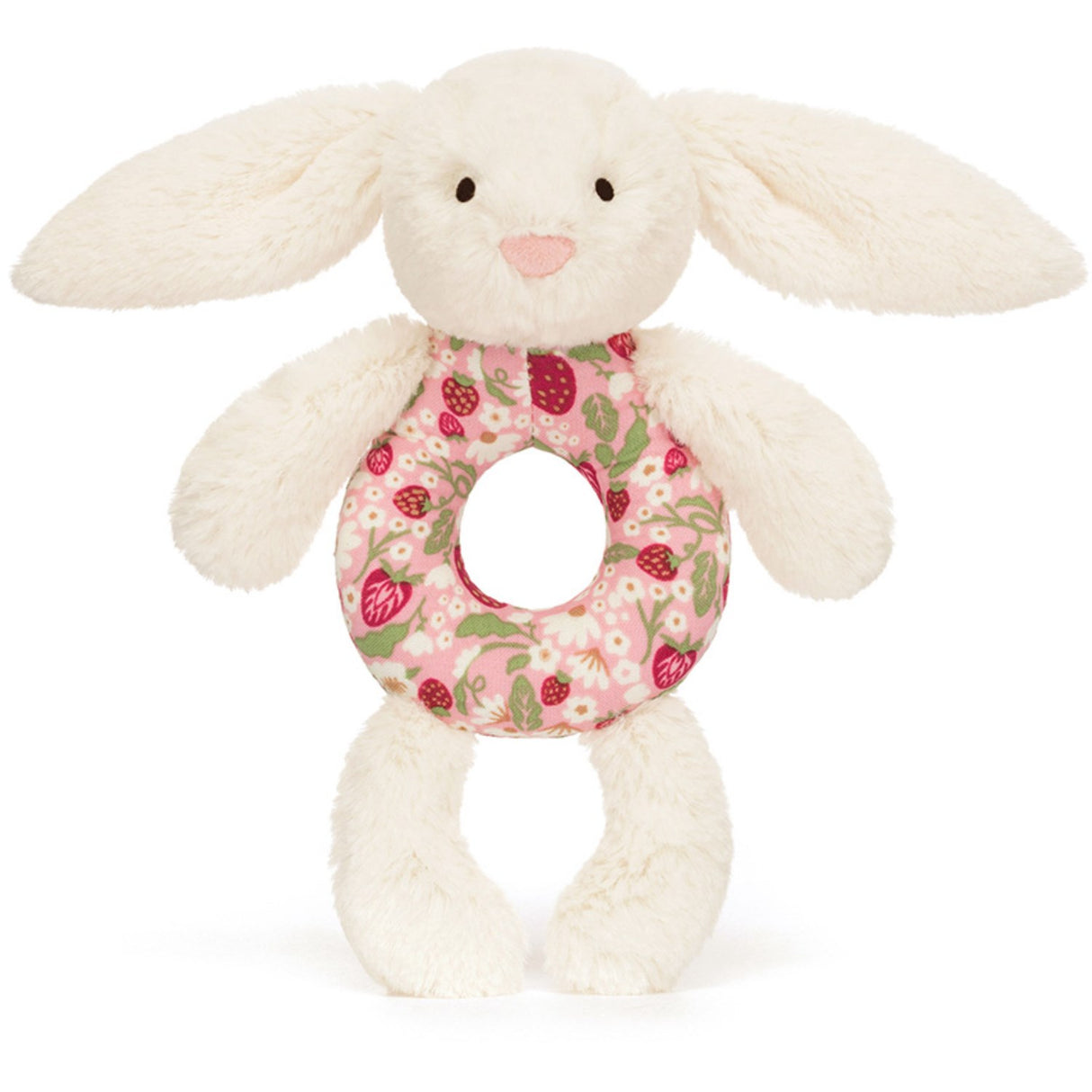Jellycat Bashful Kanin Mimi Strawberry Ring Skallra