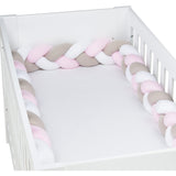 babybay® White/Beige/Rosé Nest Snake Jersey Flätad 280 Cm