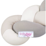 babybay® Ivory/Beige/Cream Nest Snake Jersey Flätad 280 Cm