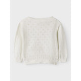 Lil'Atelier Coconut Milk Gliva Ivo Stickad Cardigan