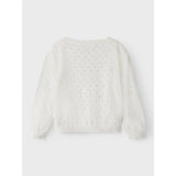 Lil'Atelier Coconut Milk Gliva Ivo Stickad Cardigan