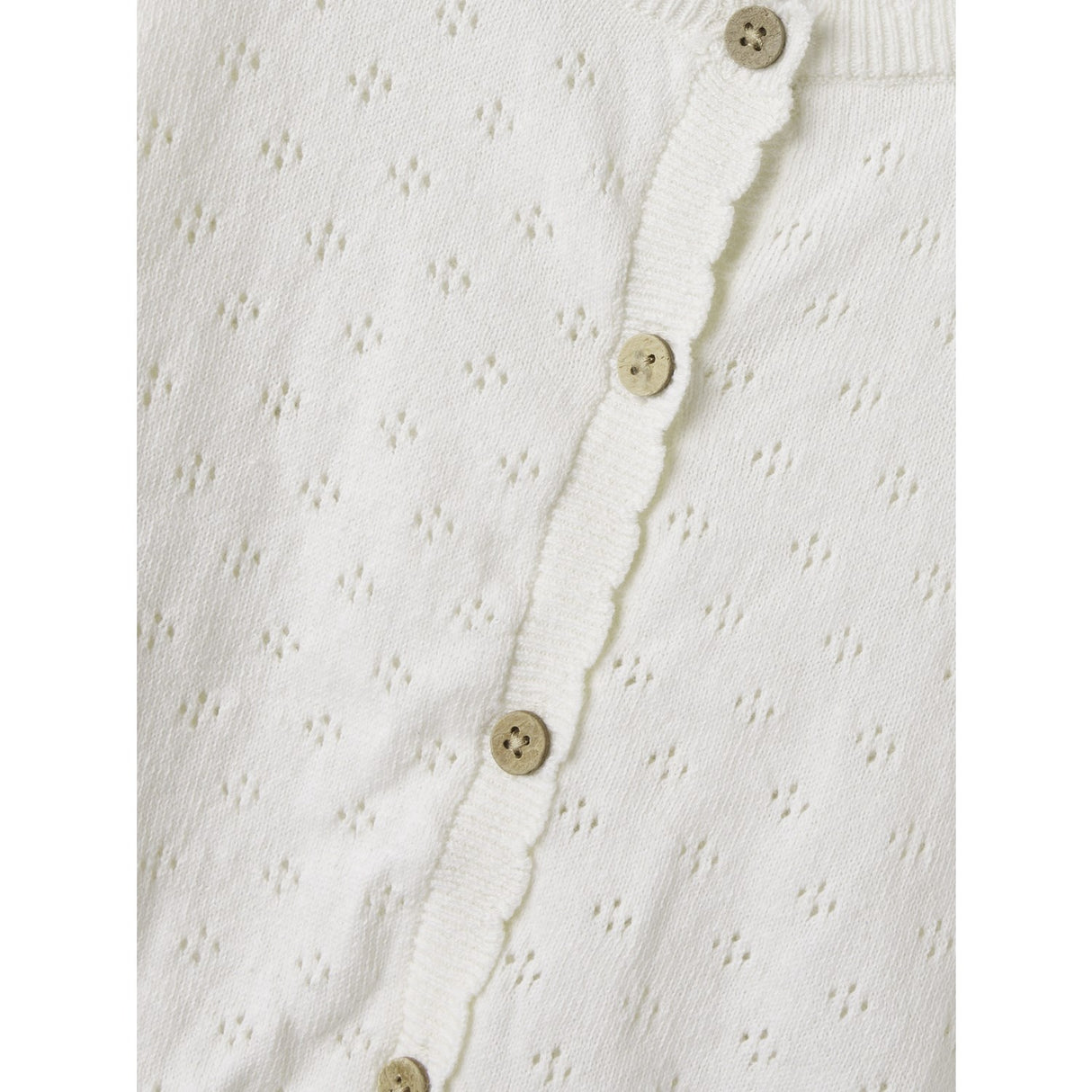 Lil'Atelier Coconut Milk Gliva Ivo Stickad Cardigan
